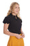 Banned Retro Betsy Bloom Blouse in Black Office Perfect!