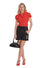 Banned Betsy Bloom Blouse in Red Office Perfect!