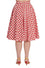 Banned Retro Picnic by the Sea Swing Skirt Red Gingham