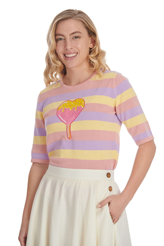 Banned Ice Cream Top Knitted
