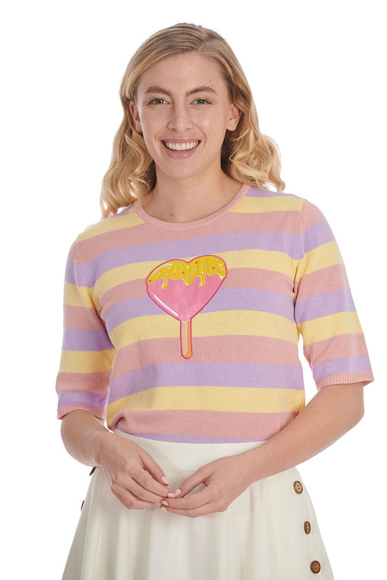 Banned Ice Cream Top Knitted