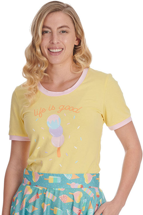 Banned Retro Life is Good Ice Cream T-Shirt