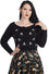 Banned Retro Anchor Pin Up Jumper in Black Pirate Skulls Back Embroidery
