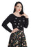 Banned Retro Anchor Pin Up Jumper in Black Pirate Skulls Back Embroidery