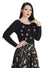 Banned Anchor Pin Up Jumper in Black Pirate Skulls Back Embroidery