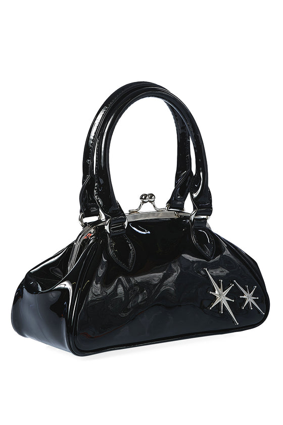 Banned Counting Stars Handbag Purse in Black