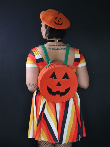 Collectif Halloween Pumpkin Rucksack Backpack Jack-O-Lantern