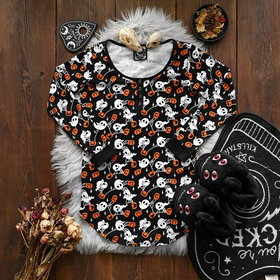 Killstar Haunted Pumpkin Sleep Dress Nightie Ghosts