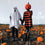 Killstar Pumpkin Punk Knit Jumper Black and Orange