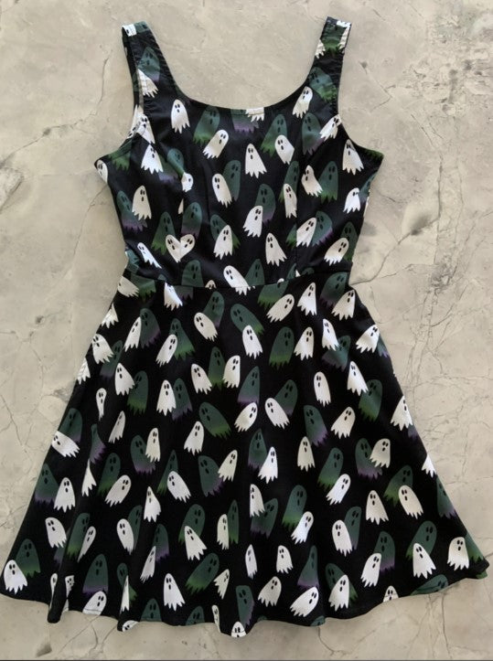 Retrolicious Skater Dress in Ghosts Print