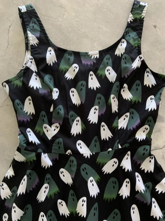 Retrolicious Skater Dress in Ghosts Print