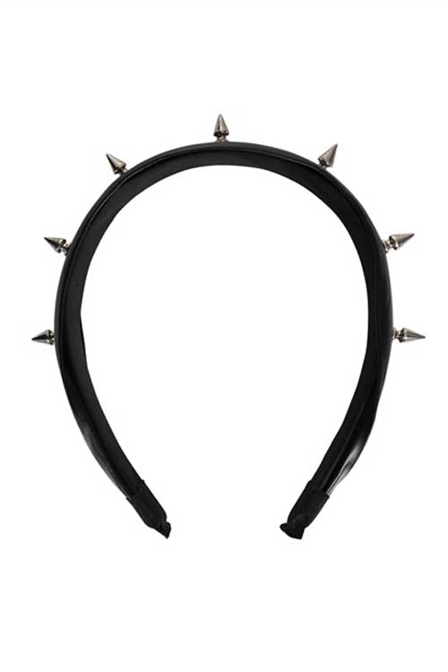 Collectif Spikes Headband in Black