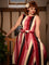 Collectif Frances Swing Dress in Bubblegum Stripe