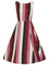 Collectif Frances Swing Dress in Bubblegum Stripe