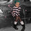 Killstar Courtney Punk Knit Jumper Black and Pink