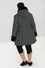 Hell Bunny Amelia Coat in Black and White Polkadot
