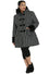 Hell Bunny Amelia Coat in Black and White Polkadot