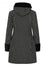 Hell Bunny Amelia Coat in Black and White Polkadot