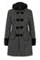 Hell Bunny Amelia Coat in Black and White Polkadot