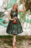 Dolly & Dotty Annie Swing Dress in Green Tartan Christmas