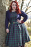 Dolly & Dotty Annie Swing Dress in Green Tartan Christmas