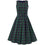 Dolly & Dotty Annie Swing Dress in Green Tartan Christmas