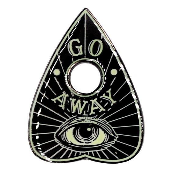 Kreepsville 666 Go Away Glow Planchette Enamel Pin