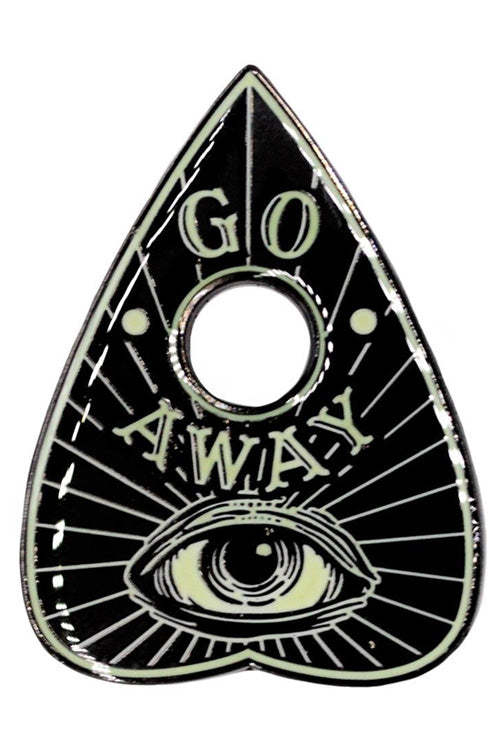 Kreepsville 666 Go Away Glow Planchette Enamel Pin