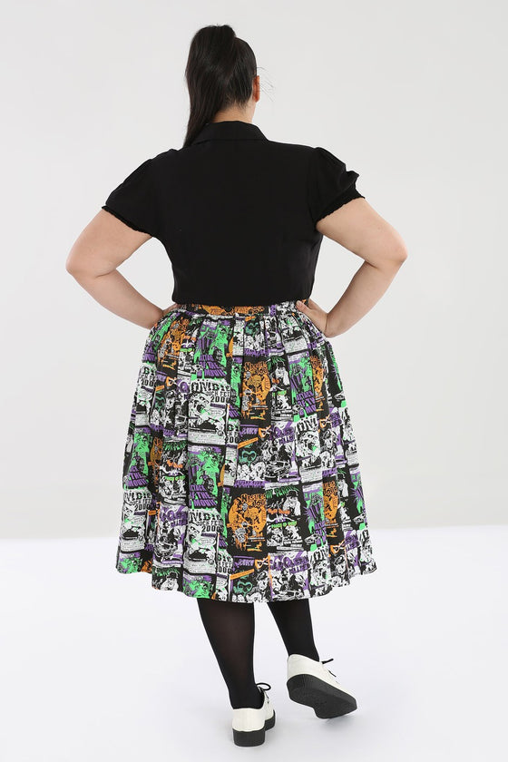 Hell Bunny Be Afraid 50's Skirt