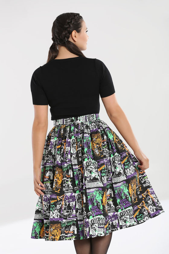 Hell Bunny Be Afraid 50's Skirt