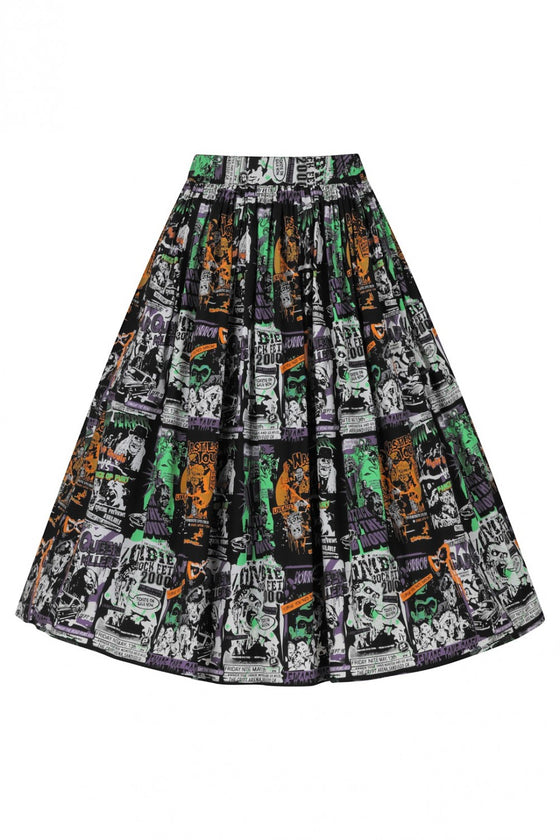 Hell Bunny Be Afraid 50's Skirt