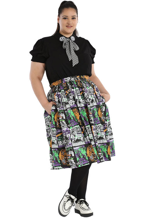 Hell Bunny Be Afraid 50's Skirt