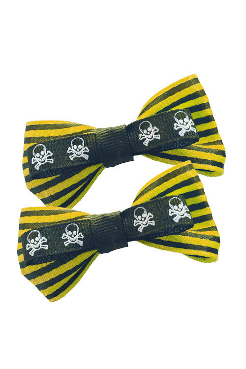 Beetle Bow Pair in Yellow