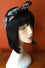 Kitty Deluxe Reversible Wired Headband in Black Sugar Skull Print & Black