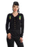 Banned Alternative Pineapple Skull Cardigan with Tie Neck