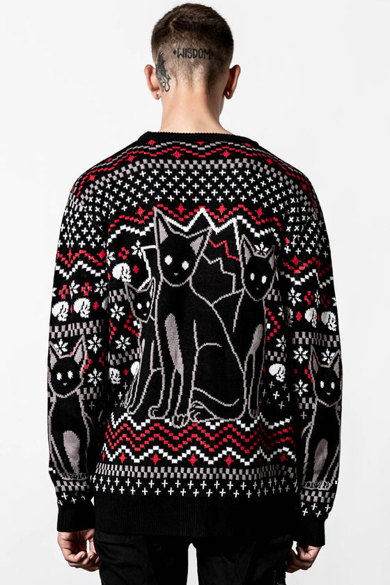 Killstar Catmas Knit Sweater