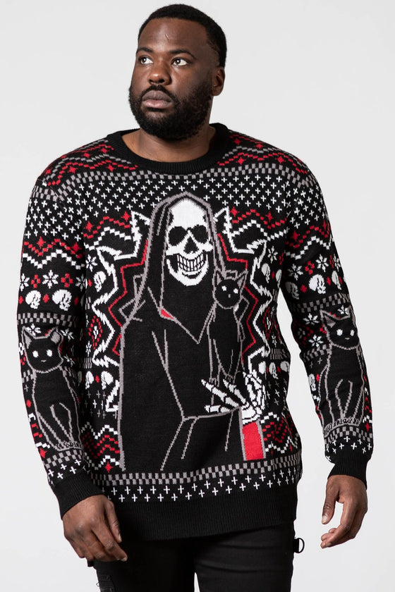 Killstar Catmas Knit Sweater