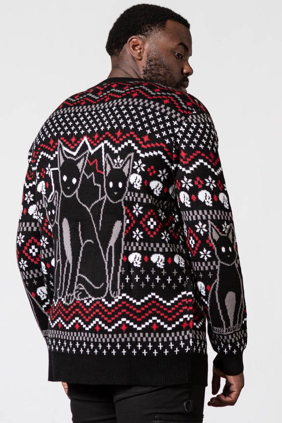 Killstar Catmas Knit Sweater