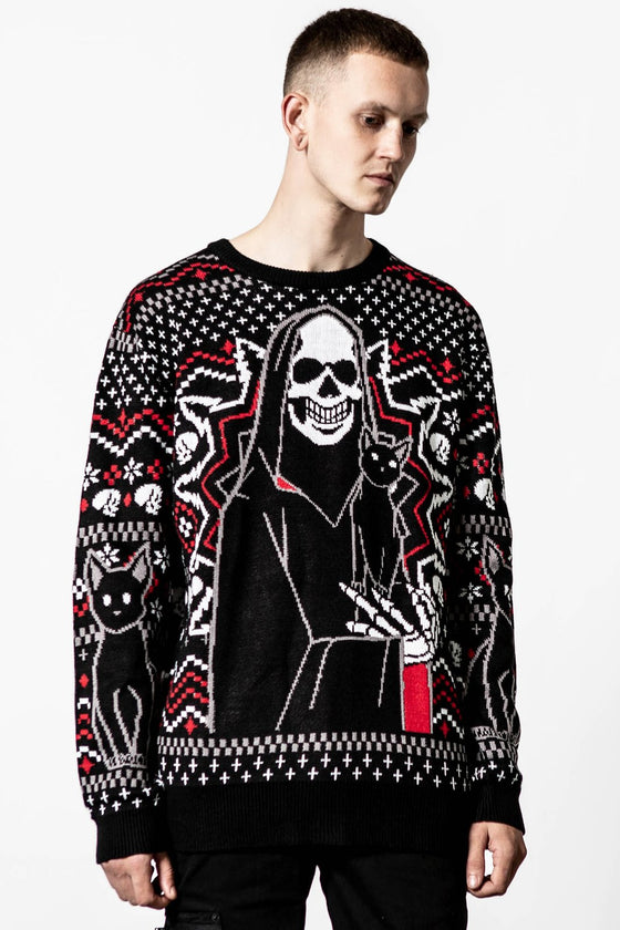 Killstar Catmas Knit Sweater