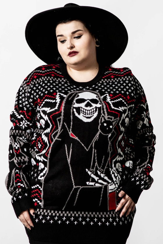 Killstar Catmas Knit Sweater