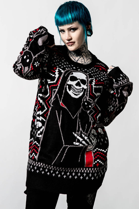 Killstar Catmas Knit Sweater