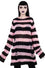 Killstar Courtney Punk Knit Sweater Black and Pink