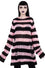 Killstar Courtney Punk Knit Jumper Black and Pink