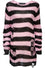 Killstar Courtney Punk Knit Jumper Black and Pink