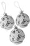 Killstar Cranium Skull Glass Baubles Set of 3 SPOOKMAS CHRISTMAS - IMPERFECT