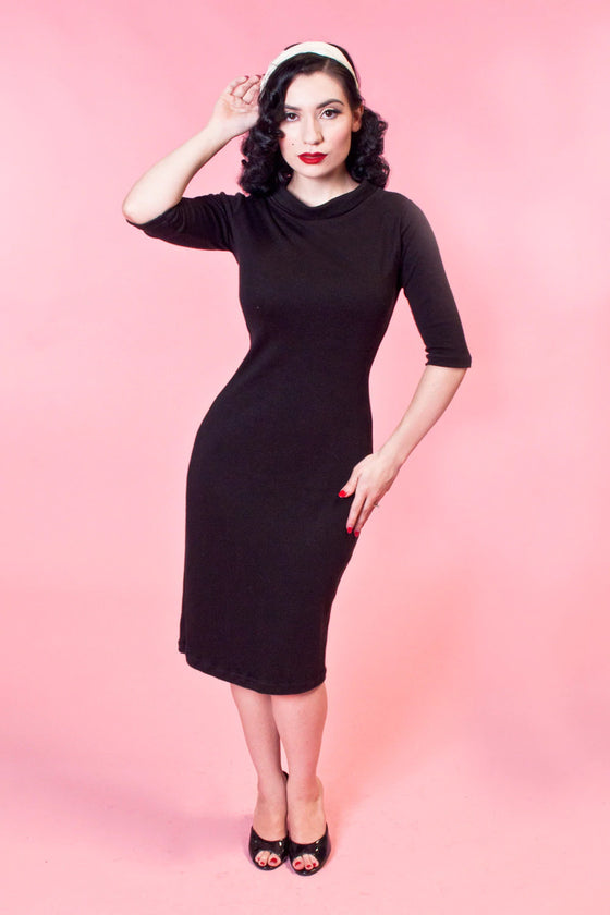 Heart of Haute Super Spy Dress in Black Soft and Stretchy