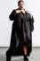 Killstar Deadly Daze Black Satin Robe with Lace Trims Sexy Femme Fatale