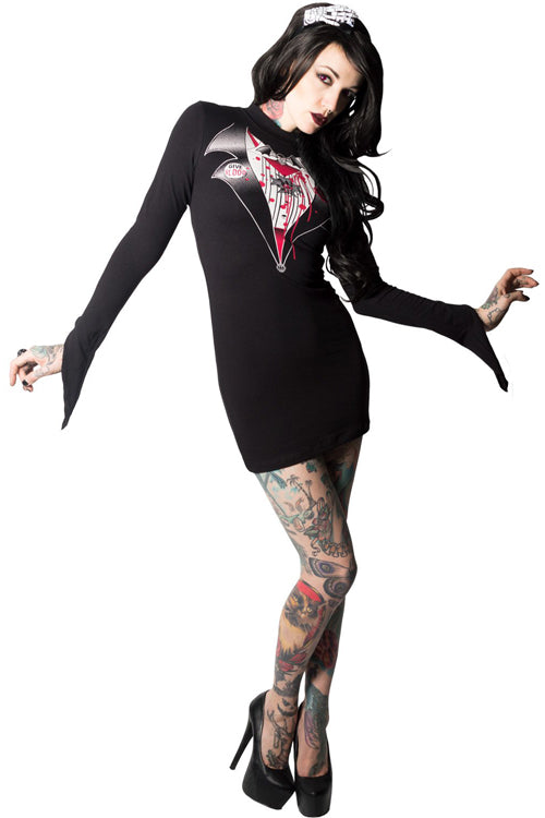 Kreepsville 666 Stretchy Dracula Wiggle Dress