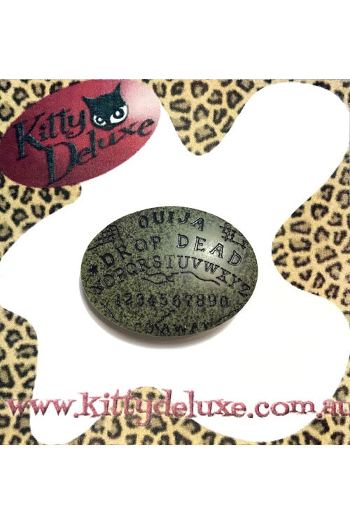 Kitty Deluxe Broochlette Brooch in Drop Dead Ouija