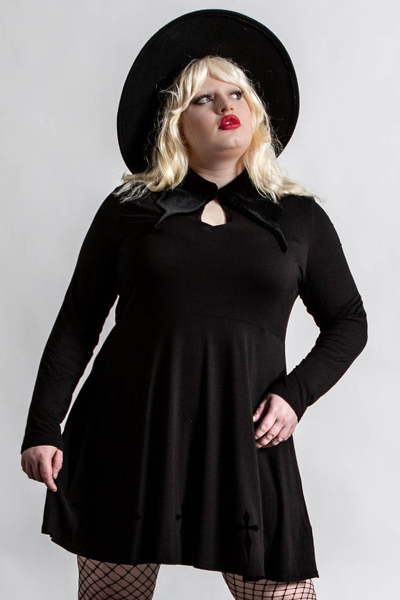 Killstar Elissabat Collared Dress